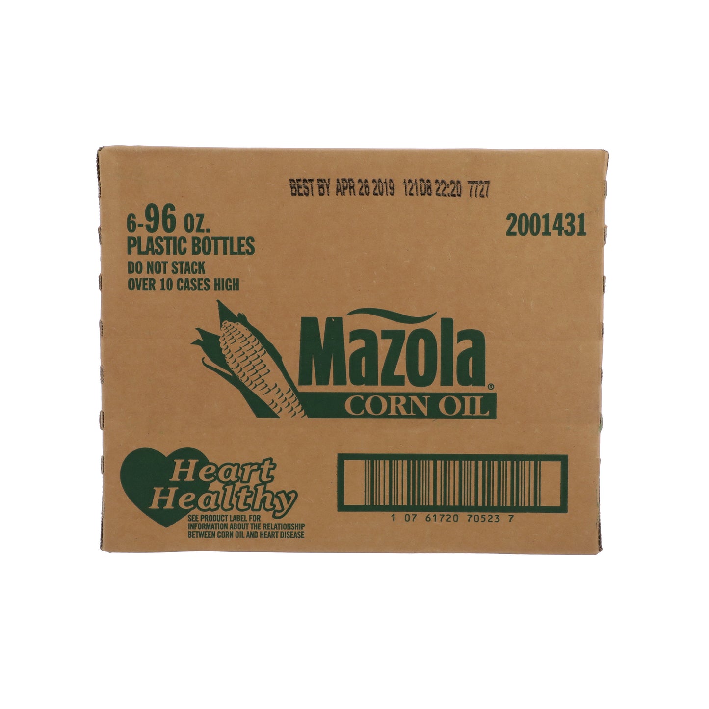 Mazola Corn Oil 96 Fluid Ounce - 6 Per Case.