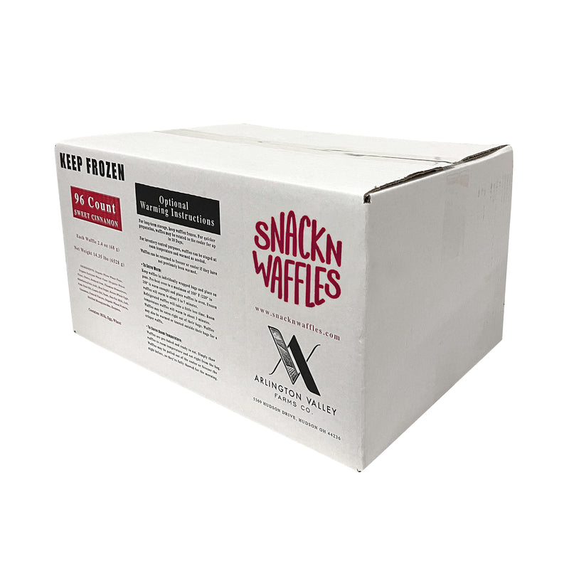 Snack'n Waffles Cinnamon 2.4 Ounce Size - 96 Per Case.