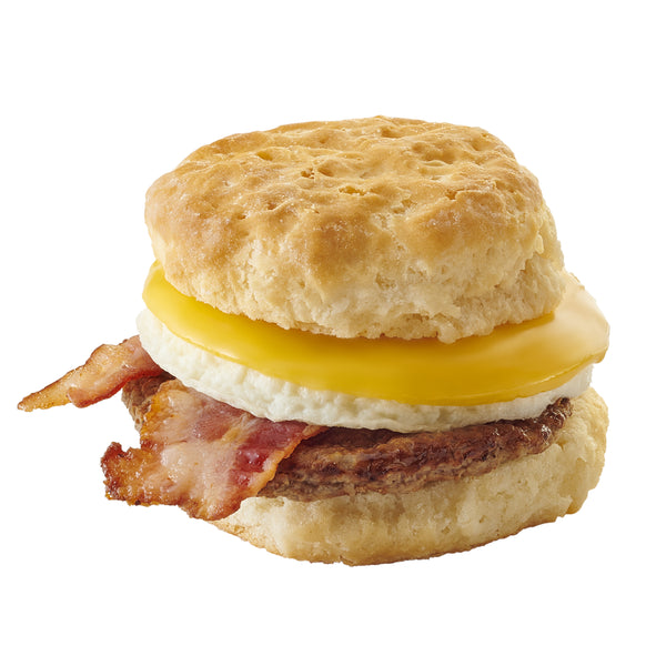 Market Sandwich Sausage And Jalapeno Bacon Biscuit 6.3 Ounce Size - 8 Per Case.