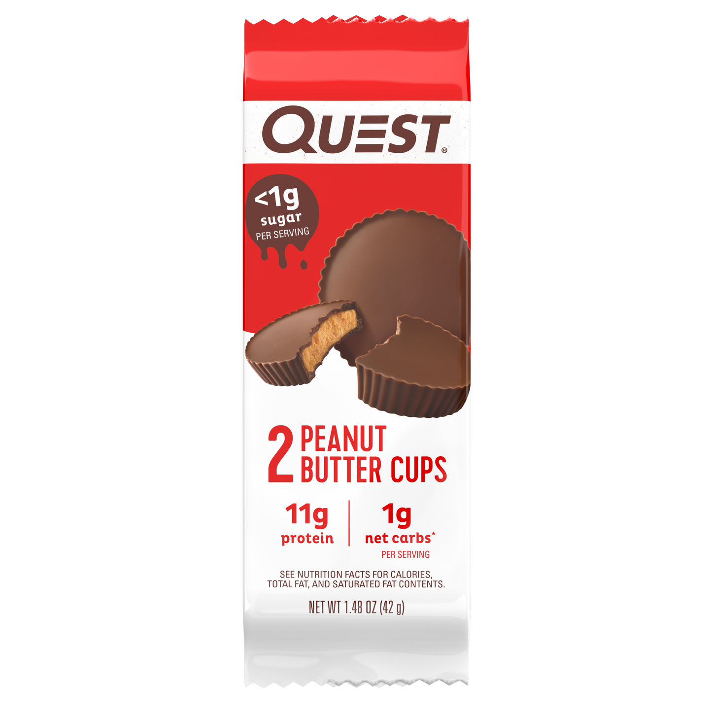 Quest Peanut Butter Cups 1.48 Ounce Size - 144 Per Case.