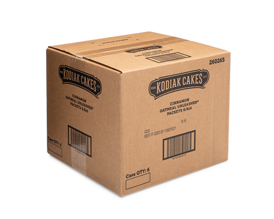 Kodiak Cakes Cinnamon Oatmeal Packets 10.58 Ounce Size - 6 Per Case.