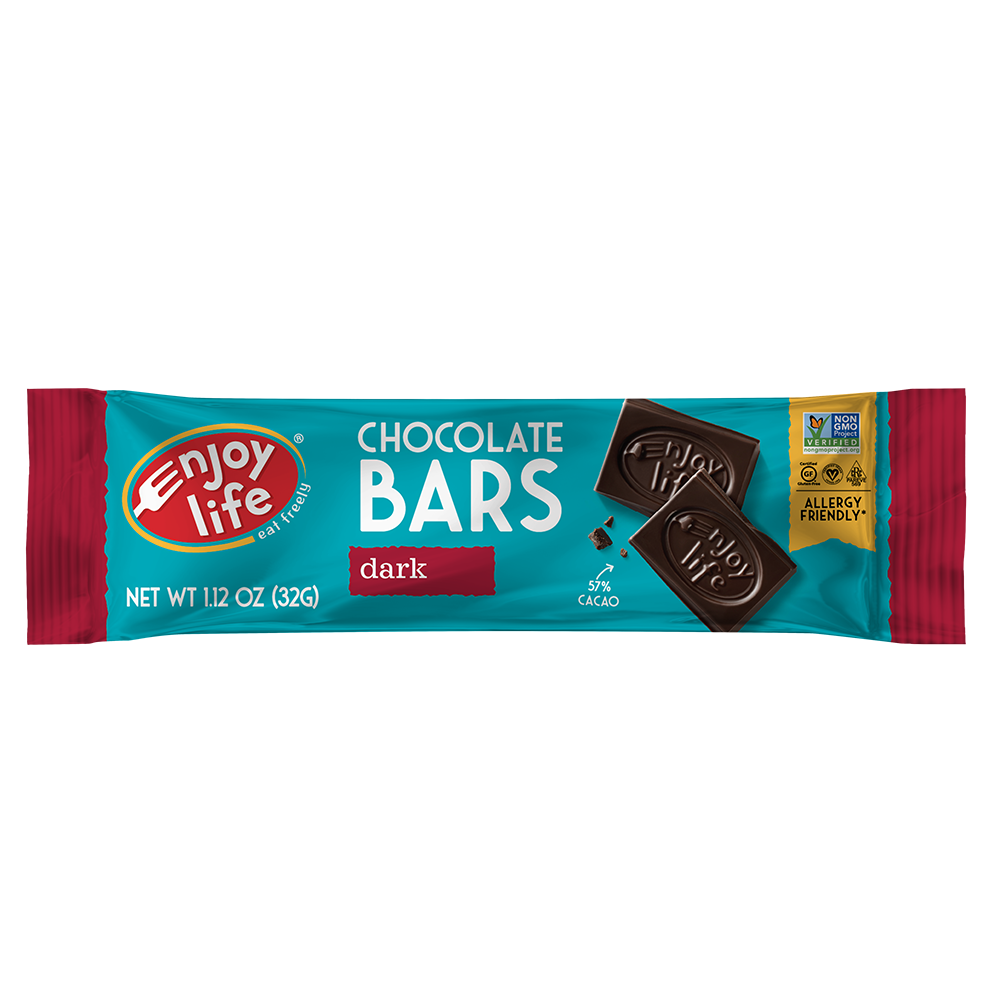 Enjoy Life Dark Chocolate Bars Bars 1.12 Ounce Size - 24 Per Case.