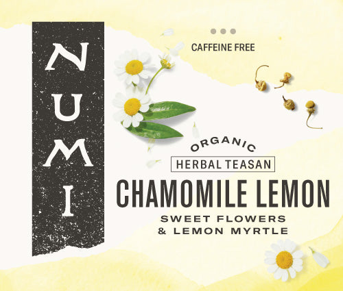 Numi Organic Tea Chamomile Lemon Herbal Tea 100 Count Packs - 1 Per Case.