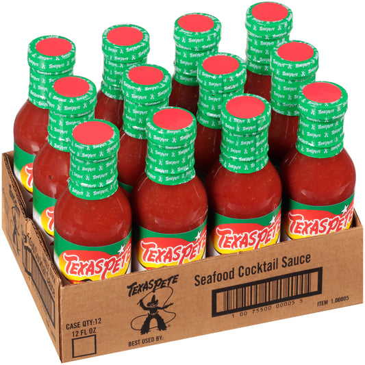 Fl Texas Pete Seafood Cocktail Sauce 12 Ounce Size - 12 Per Case.