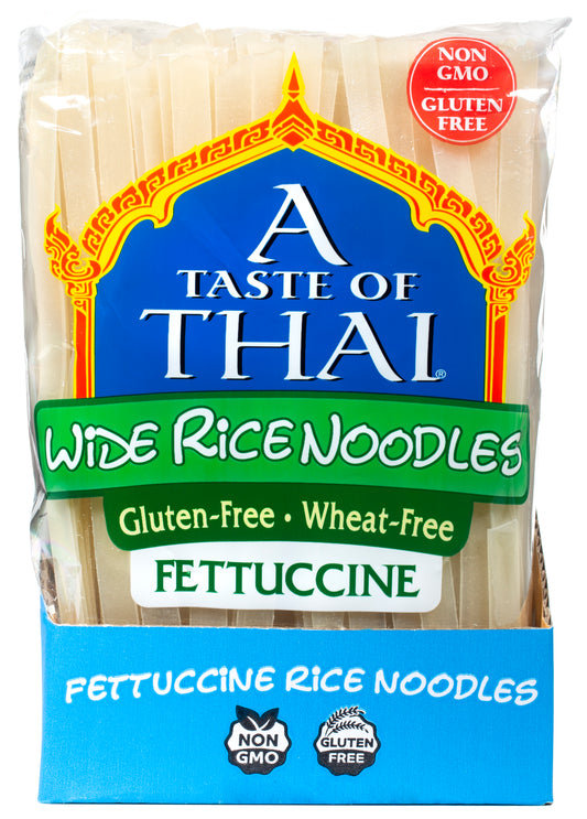 Wide Rice Noodles 1 Pound Each - 6 Per Case.