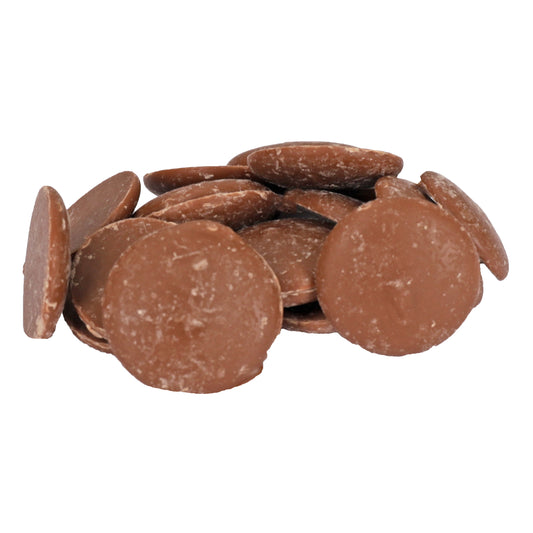 Cf Milk Chocolate Cocoa Lite Wafer 50 Pound Each - 1 Per Case.