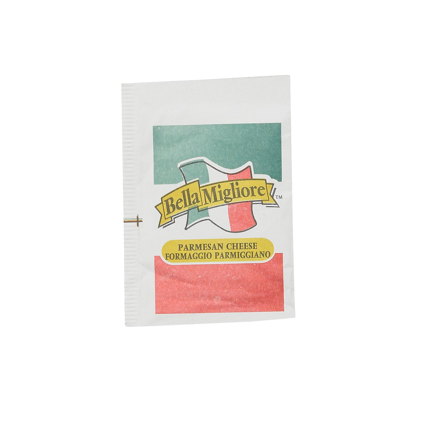 Bella Migliore Parmesan Cheese Packets 3.5 Grams Each - 200 Per Case.