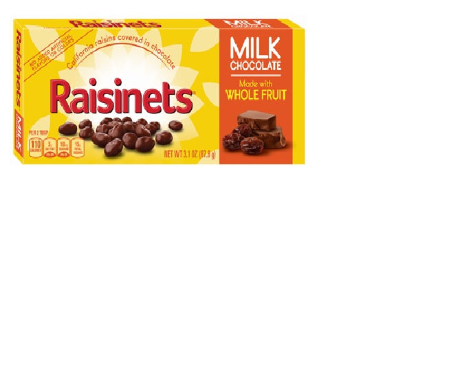 Raisinets 3.1 Ounce Size - 15 Per Case.