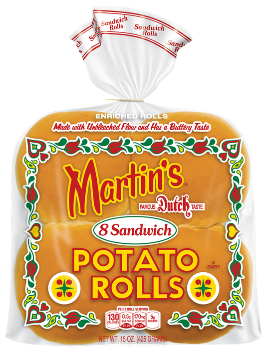 Martins Potato Sandwich 8 Each - 9 Per Case.