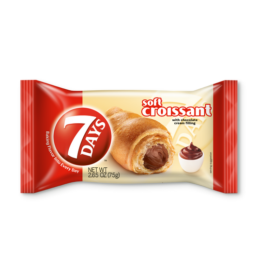 Days Soft Croissant Chocolate Single Serve 2.65 Ounce Size - 24 Per Case.