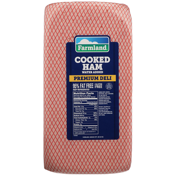 Ham Cooked Water Added Premium Deli 13 Pound Each - 2 Per Case.