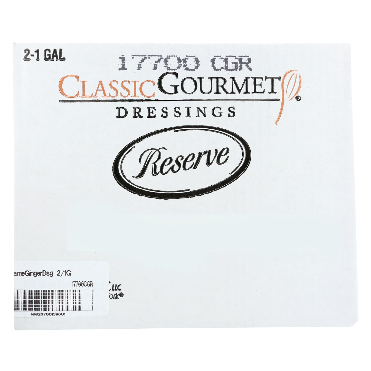 Dressing Sesame Ginger Classic Gourmet 1 Gallon - 2 Per Case.