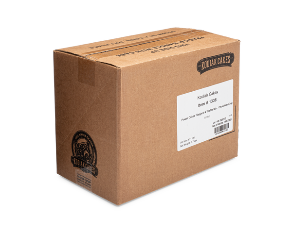 Kodiak Cakes Chocolate Chip Pancake & Wafflemix 18 Ounce Size - 6 Per Case.