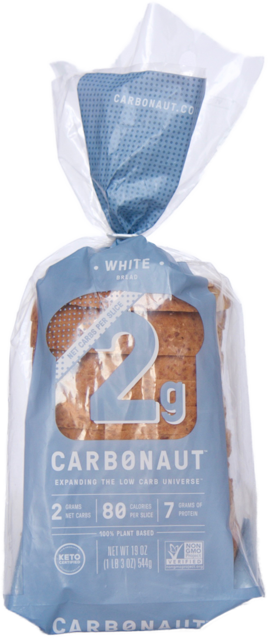 Carbonaut Low Carb White Bread 19 Ounce Size - 8 Per Case.