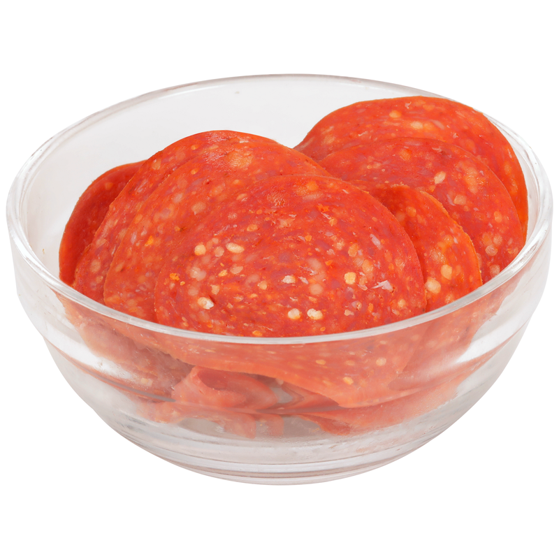 Margherita Char Proof Pepperoni Slices 12.564 Pound Each - 2 Per Case.