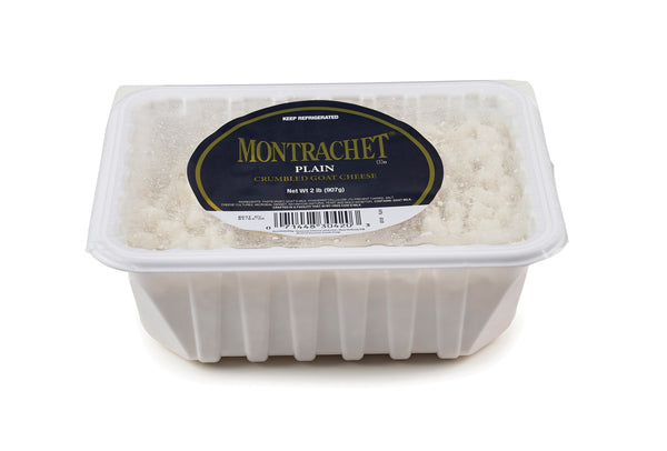 Montrachet Plain Goat Cheese Crumbles 2 Pound Each - 2 Per Case.