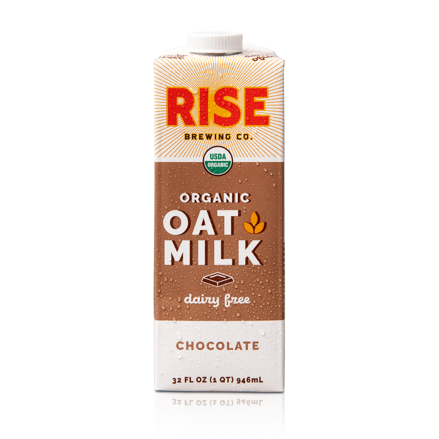 Rise Brewing Co Chocolate Oat Milk 32 Fluid Ounce - 6 Per Case.