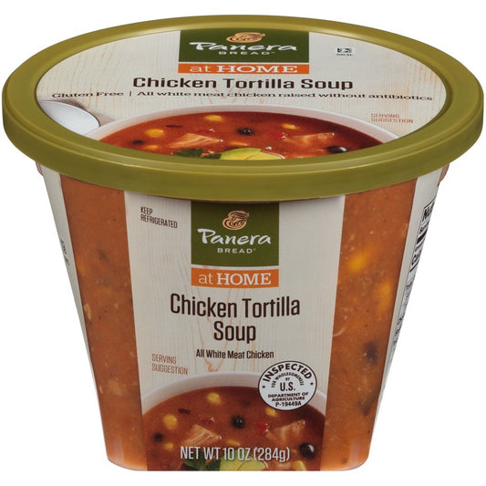 Panera Bread Chicken Tortilla Soup 10 Ounce Size - 8 Per Case.