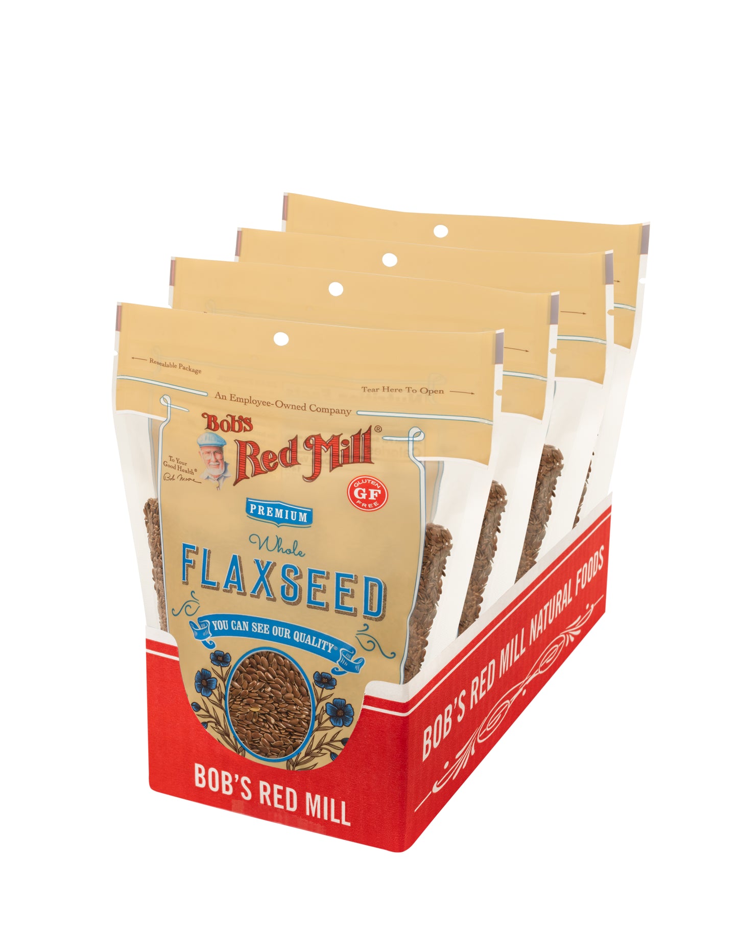 Bob's Red Mill Flaxseeds 13 Ounce Size - 4 Per Case.