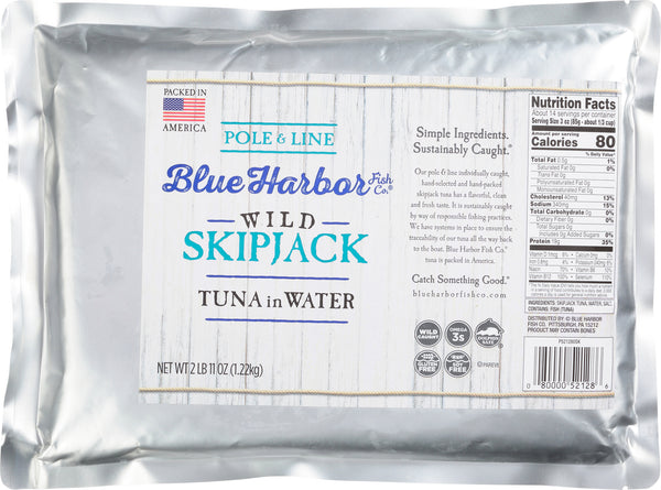 Blue Harbor Skipjack Water Foodservice Poleand Line 43 Ounce Size - 6 Per Case.