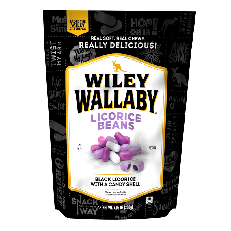 Wiley Wallaby Outback Beans Black Z 7.05 Ounce Size - 12 Per Case.