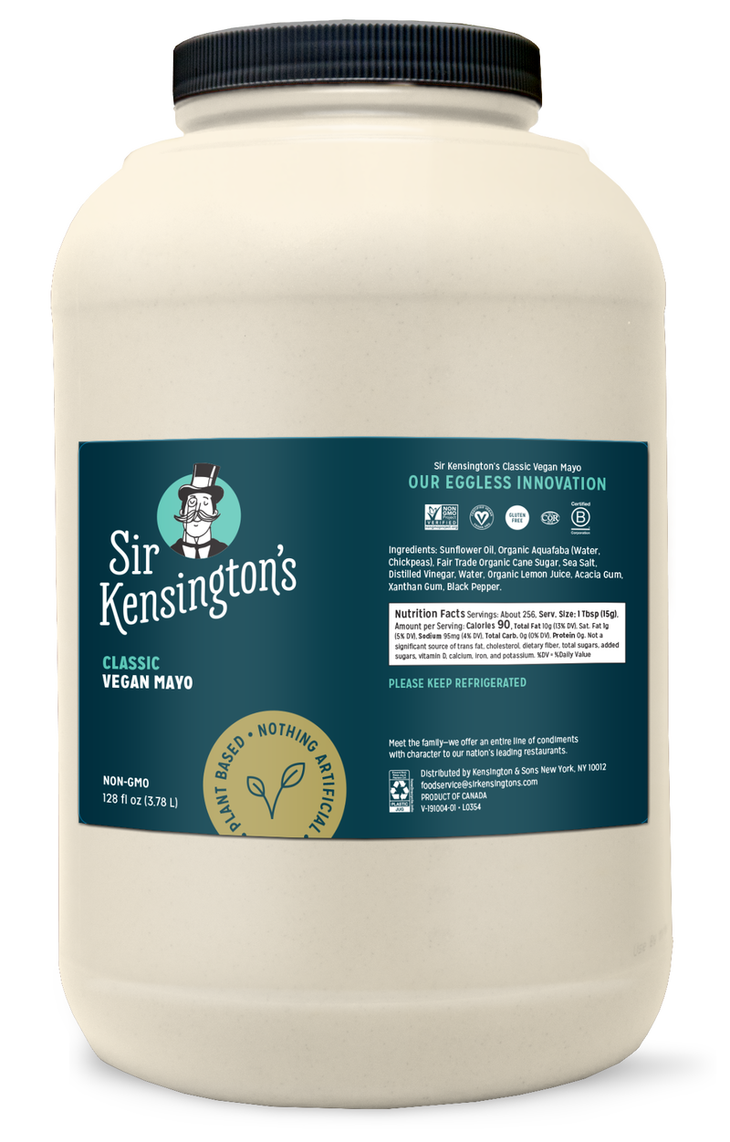 Sir Kensington's Dressingspread Classic Vegan Mayo Ga 1 Gallon - 4 Per Case.