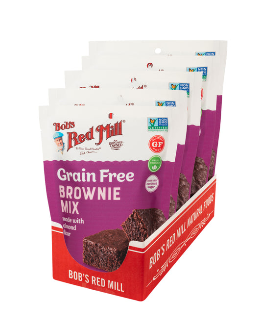 Bob's Red Mill Grain Free Brownie Mix One Five Pouches 12 Ounce Size - 5 Per Case.