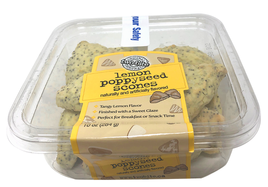 Two Bite® Lemon Poppyseed Scones 10 Ounce Size - 24 Per Case.