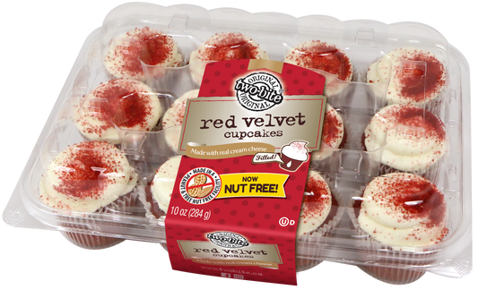 Tb Premium Red Velvet Cupcakes 10 Ounce Size - 12 Per Case.