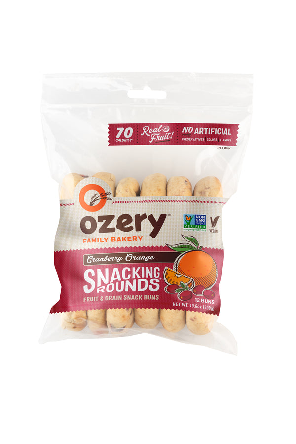 Cranberry Orange Snacking Rounds 10.6 Ounce Size - 6 Per Case.