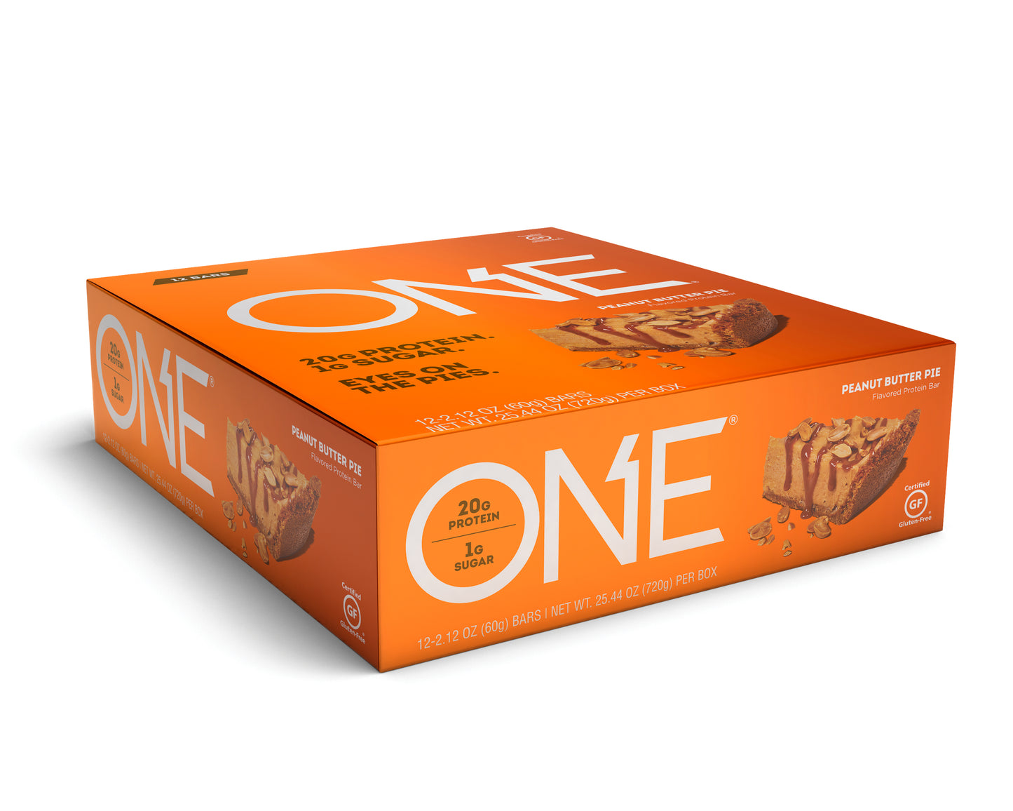 One Brand Peanut Butter Pie Bar 2.12 Ounce Size - 72 Per Case.