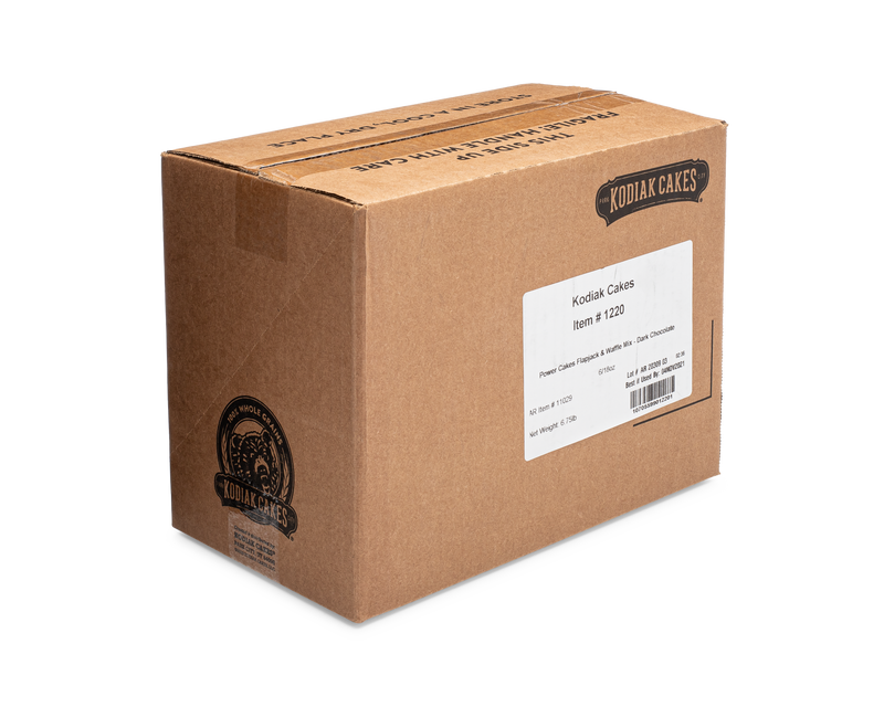 Kodiak Cakes Dark Chocolate Power Cakes 18 Ounce Size - 6 Per Case.