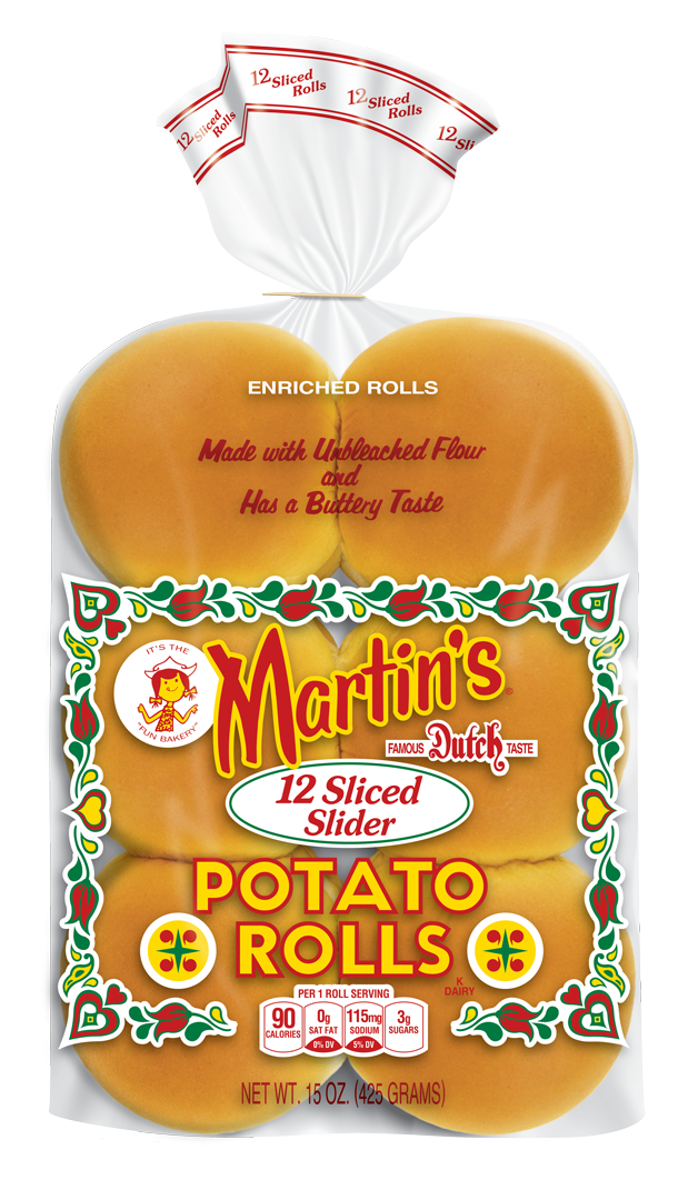 Martins Slices Slider Rolls 12 Each - 7 Per Case.