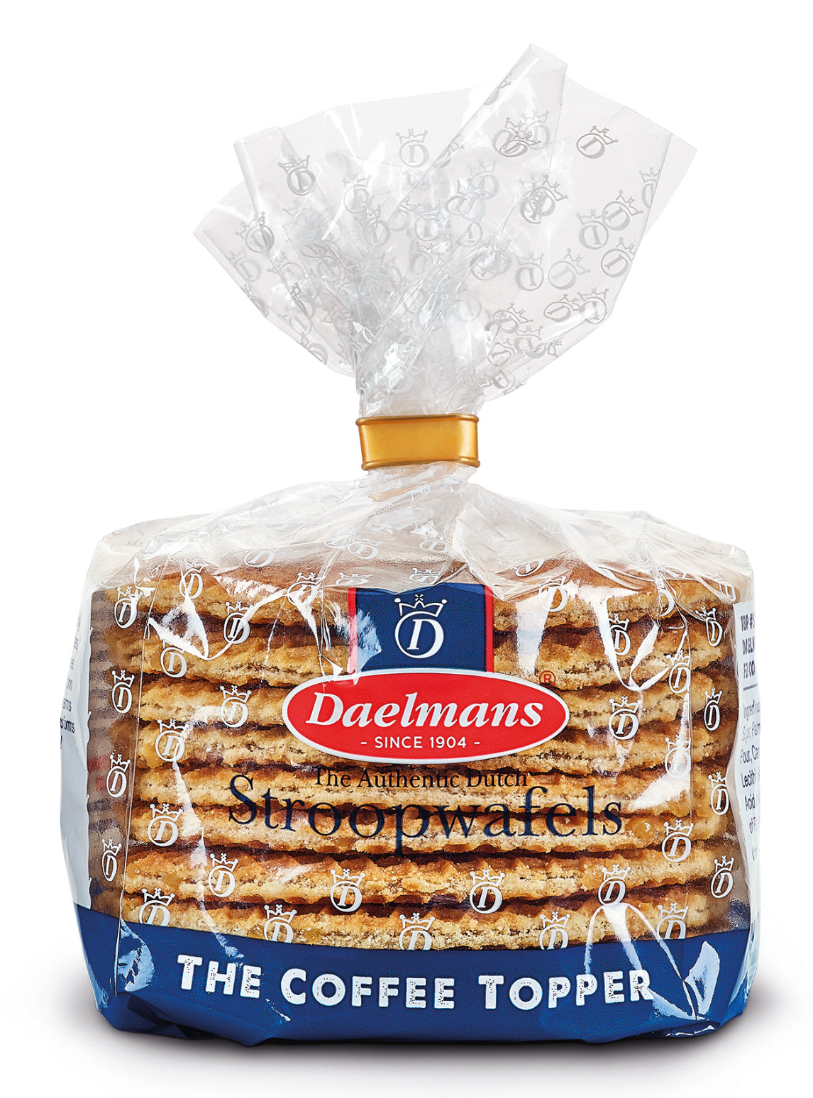 Daelmans Caramel Coffee Topper Stroopwafel 14.11 Ounce Size - 12 Per Case.