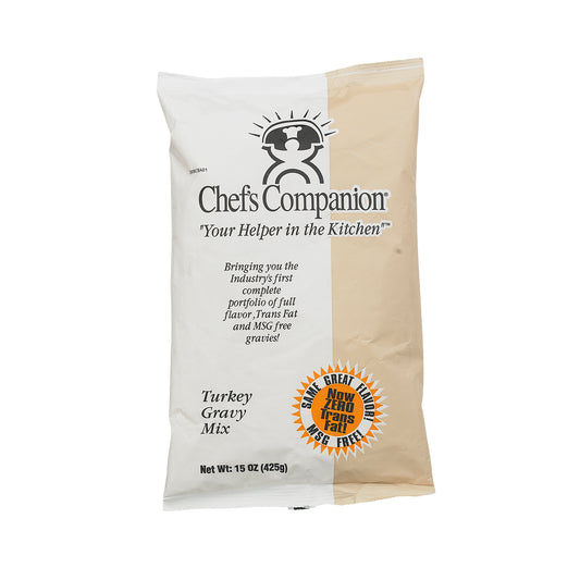 Chefs Companion Turkey Gravy Mix No Msg 15 Ounce Size - 8 Per Case.