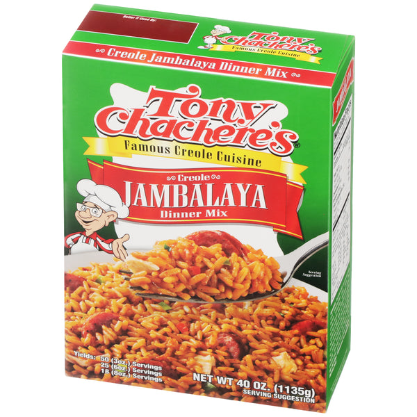 Tony Chachere's Jambalaya Mix 40 Ounce Size - 8 Per Case.