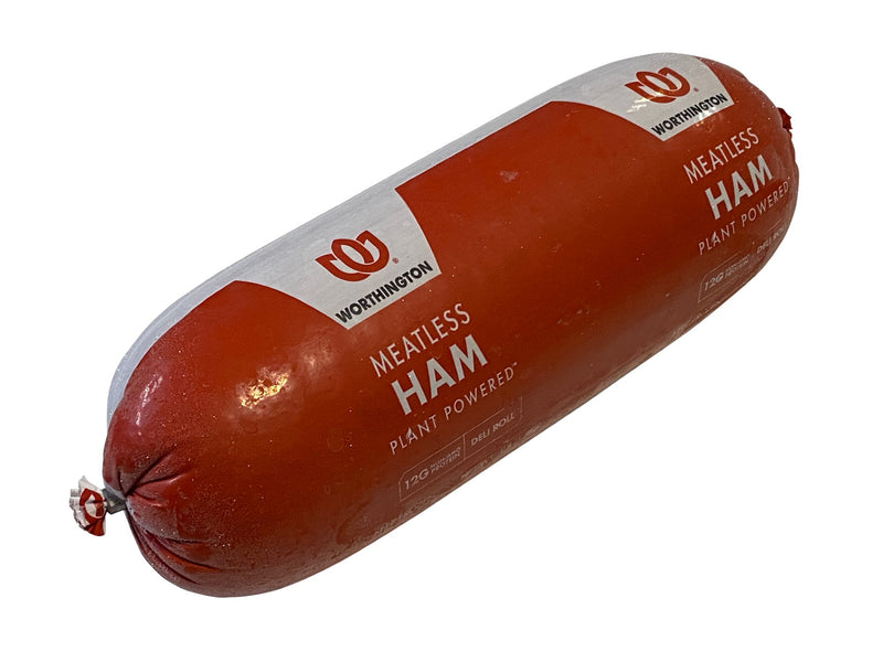 Worthington Lightly Seasoned Ham Roll Plantbased 4 Pound Each - 4 Per Case.