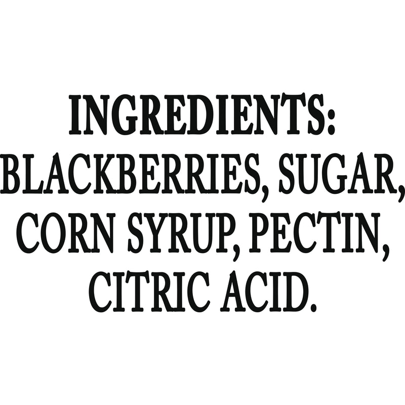 Dickinson Seedless Blackberry Preserves Glass 1 Ounce Size - 4.501 Pound Per Case.