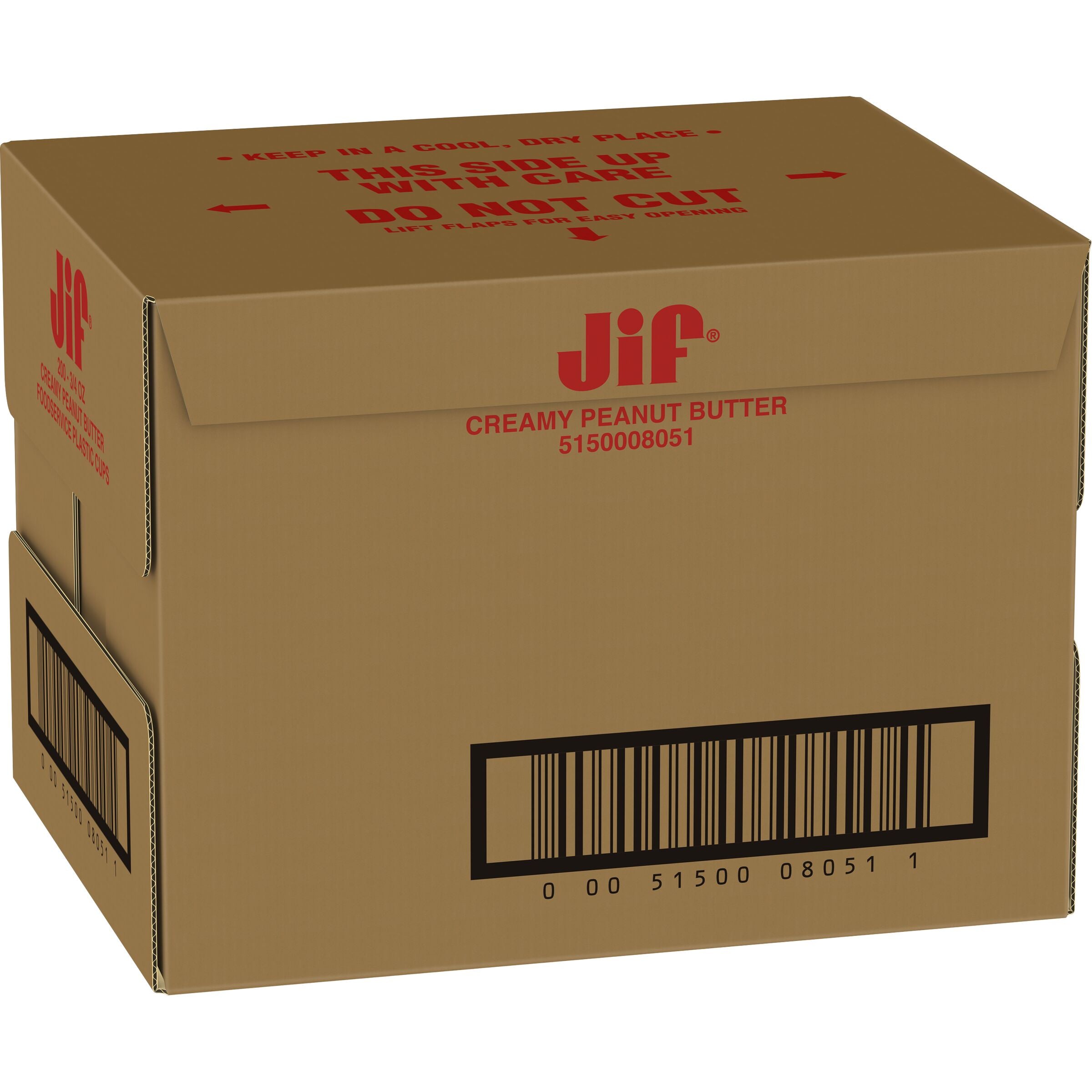 Jif Peanut Butter Plastic 0.75 Ounce Size - 200 Per Case.