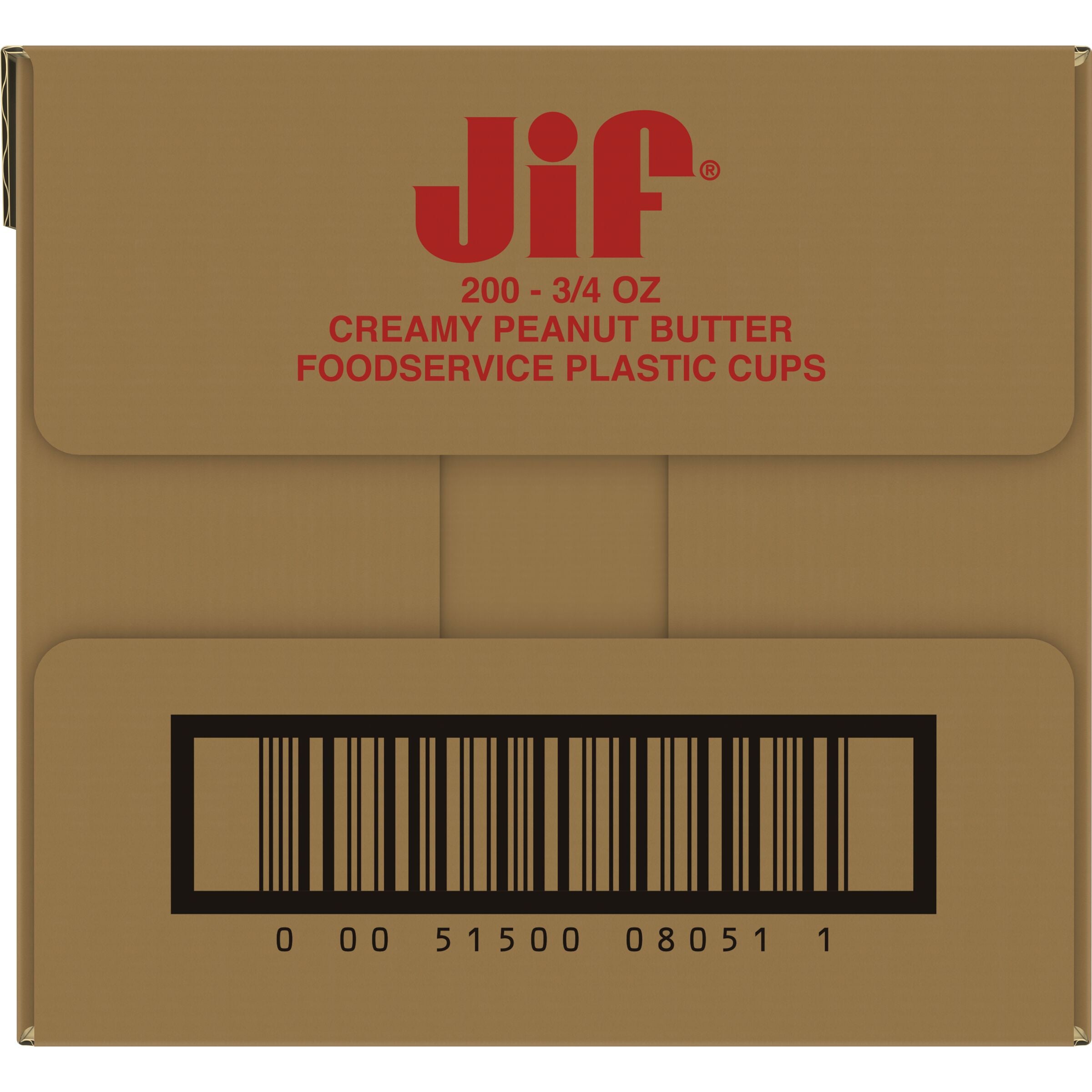 Jif Peanut Butter Plastic 0.75 Ounce Size - 200 Per Case.