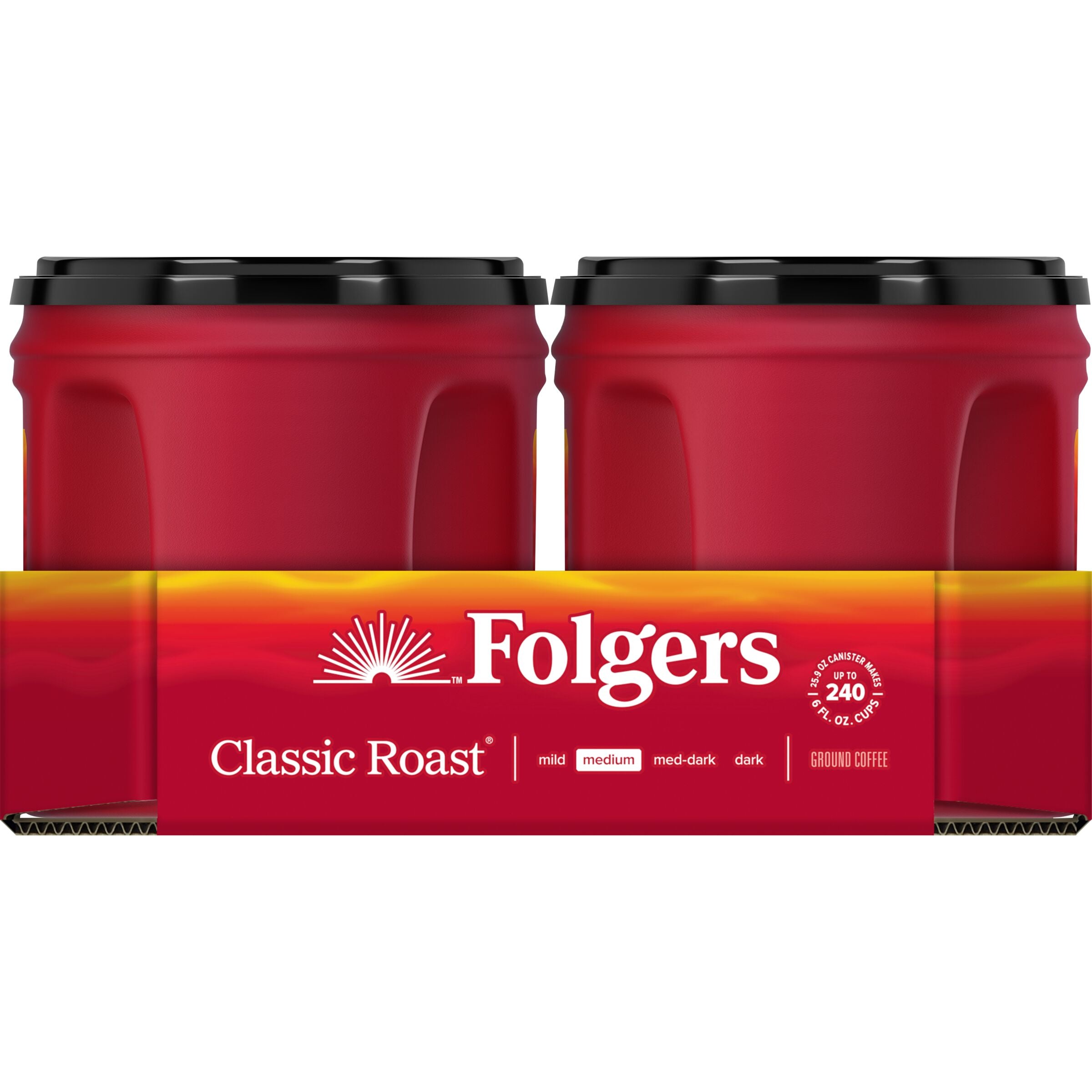 Folgers Classic Roast 25.9 Ounce Size - 6 Per Case.