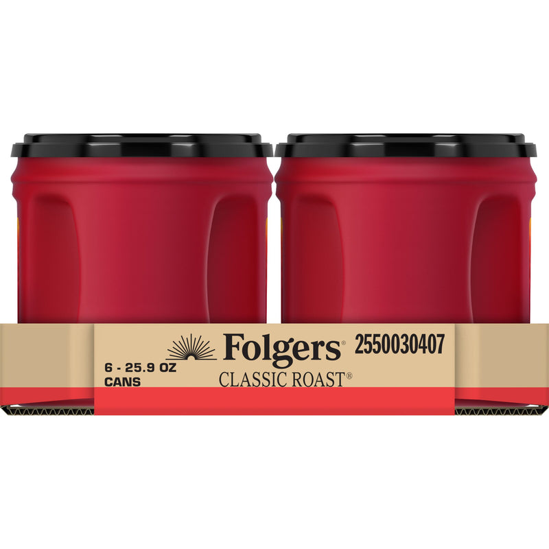 Folgers Classic Roast 25.9 Ounce Size - 6 Per Case.