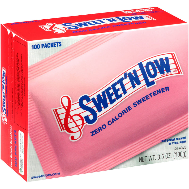 Sweet'n Low Pack 100 Count Packs - 2.63 Pound Per Case.