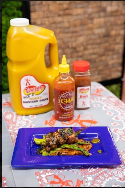 Texas Pete Honey Mustard Is A Thick Sweet Dipping Glazing Sauce 1 Gallon - 4 Per Case.