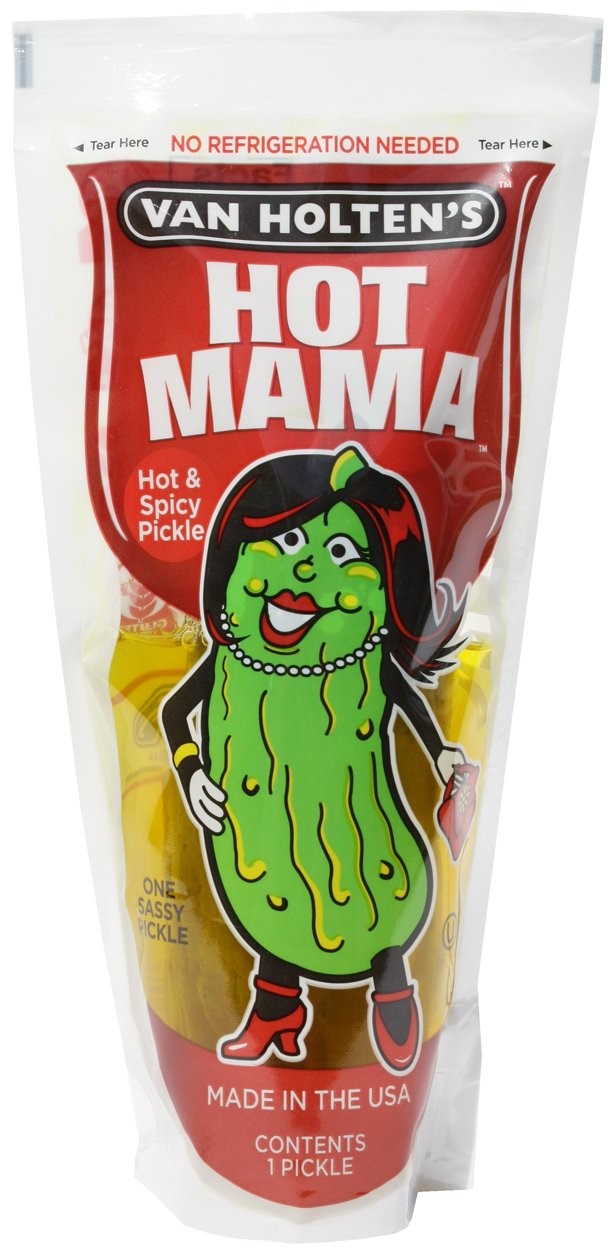 Van Holten's King Size Hot Mama Hot Pickle 1 Each - 12 Per Case.