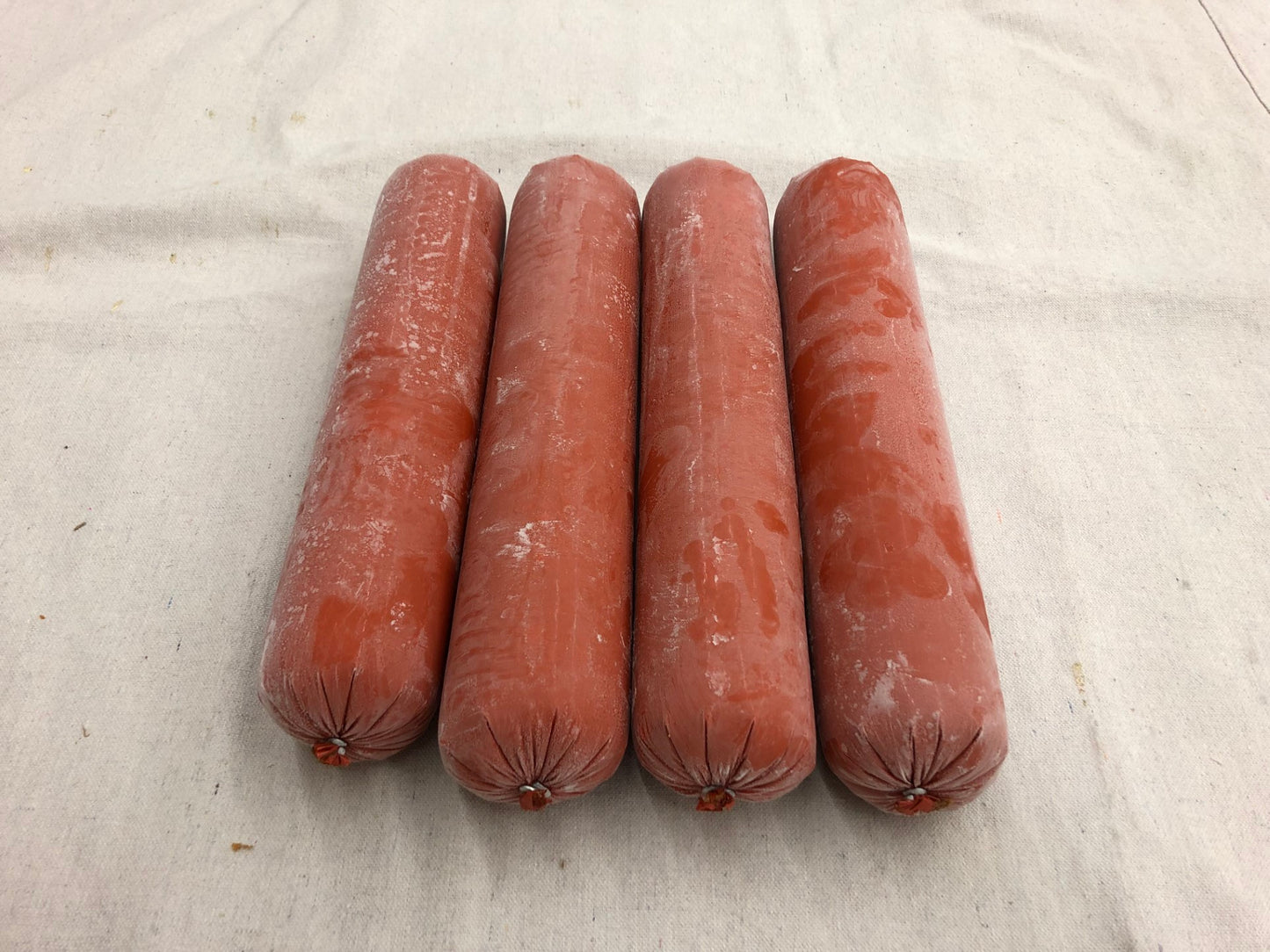 Uncut Plant Based Sausage Ground Uncooked 2.5 Pound Each - 4 Per Case.