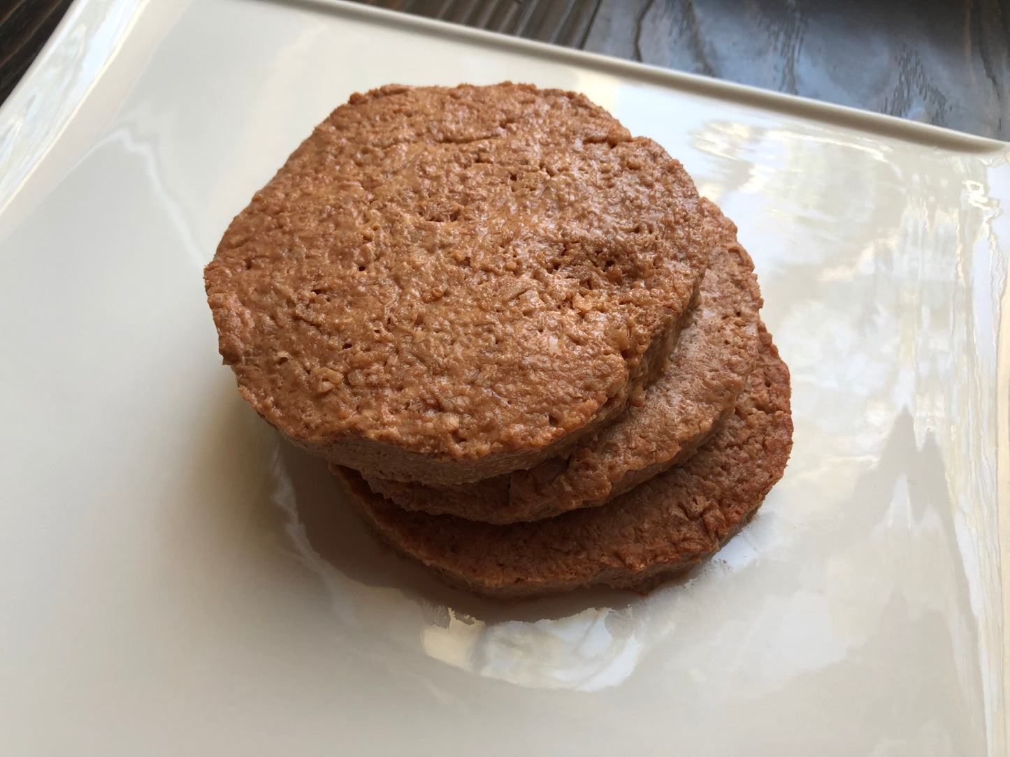 Uncut Plant Based Burger Round 10.3 Pound Each - 1 Per Case.