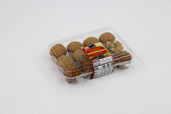 Muffins Mini Fruit Assorted 10.5 Ounce Size - 120 Per Case.