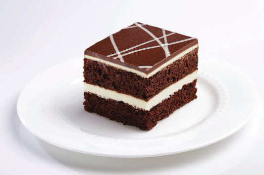 Inspired By Happiness Layer 2"x8" Gluten Free Dreamin' Of Chocolate Cake Uncut 61 Ounce Size - 2 Per Case.