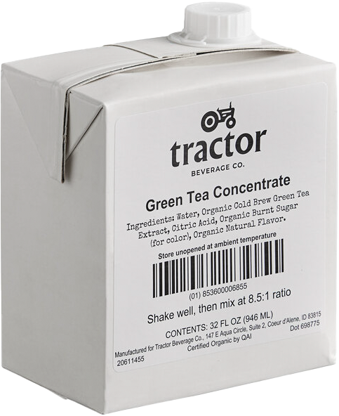 Green Tea Concentrate 32 Ounce Size - 12 Per Case.